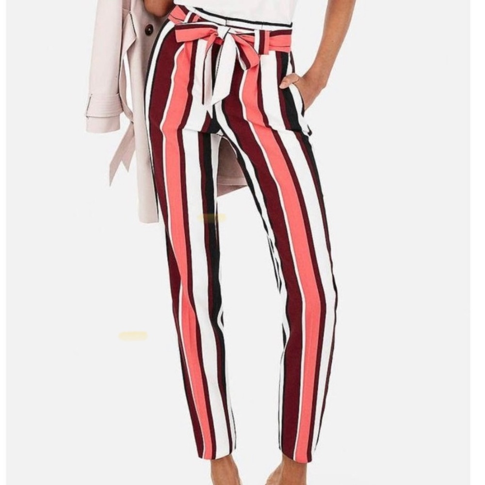 Express striped colorful pants